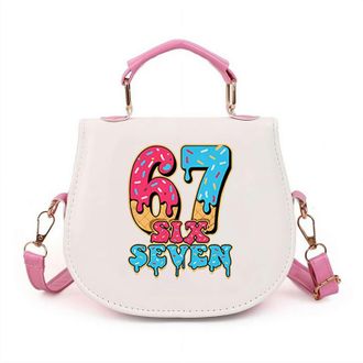 Generic ZXCVWWE 67 Handbag,Funny 67 Ice Cream Handbag,Santa Says SixSeven Crossbody Bag,Cute Six Seven Ice Cream Drip Bags,Funny 6 7 Meme,Novelty Six Seven Gi