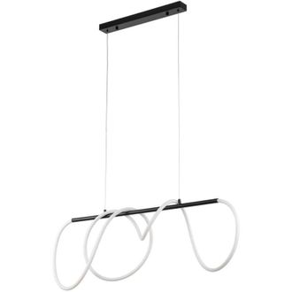 Luminosa Light Designs TK Flexi L&aacute;mpara colgante de techo LED integrada de 45 W, color negro, 1 LED