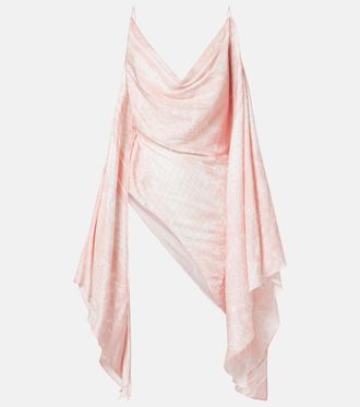 Balmain Printed asymmetric top