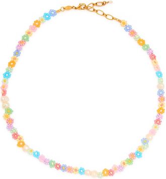 Anni Lu Anni LU Fleur 18kt Gold-plated Necklace - Multicoloured - One Size
