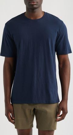 Nordstrom Slub Cotton Crewneck T-Shirt in Navy Sapphire at Nordstrom, Size Xxx-Large