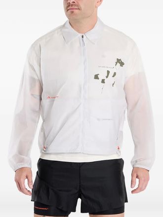 adidas zip graphic running coach jacket - men - Polyamide - M - Grey