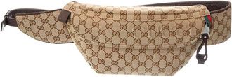 Gucci Large Gg Canvas Belt Bag