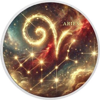 OEM Signos Del Zod&iacute;aco - Moneda De Plata De 1 Oz De Aries