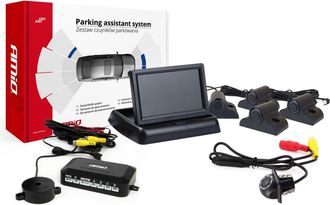 OEM Kit De Sensores De Estacionamiento Tft02 De 4,3 Con C&aacute;mara Hd-305-led, 4 Sensores, Color Negro, Para Camioneta
