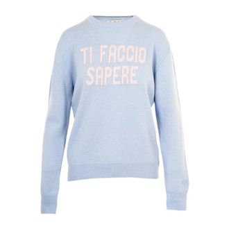 MC2 Saint Barth Trui met ronde hals - Dames - Ronde hals truien - Blauw - S - Truien & Vesten