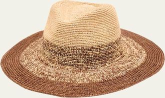 Eugenia Kim Lourdes Ombr&eacute; Raffia Hat