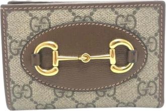 Gucci Pre-owned Wallets, female, Brown, Size: ONE SIZE Pre-owned Wallet (bi-fold)