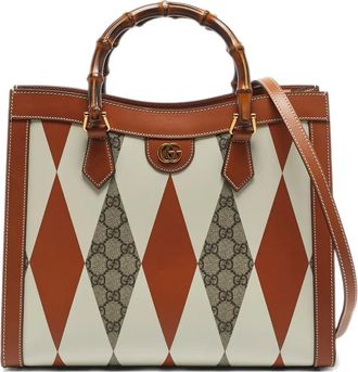 Gucci Borsa tote Diana con manico in bambù - Marrone