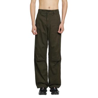 Moncler Straight Leg Cotton Trousers