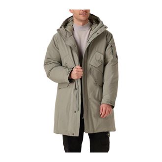 C.P. Company C.p. Company, Jassen, Heren, Groen, L, Polyester, Long Jacket In Micro M