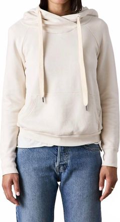 NSF Lisse Fitted Loop Terry Hoodie In Ivory