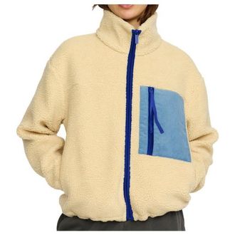 Selfhood Pocket Teddy Fleecejacke f&uuml;r Damen | beige