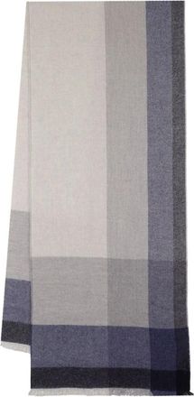 Brunello Cucinelli Accessoires, Heren, Veelkleurig, ONE Size, Wol, Wool and Cashmere Checked Twill Scarf