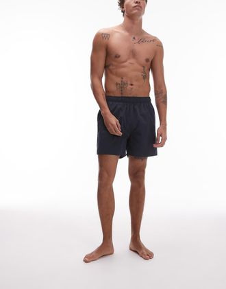 Arket swim shorts in dark blue-Navy