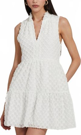 Amanda Uprichard Connolly V-Neck Mini Dress In Cirrus