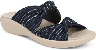 Life Stride Caring Slide Sandal in Navy/Blue Multi at Nordstrom, Size 7.5