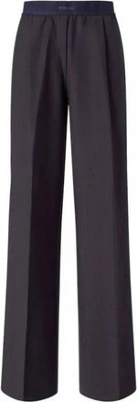 Pinko Wide Broeken - Dames - Wijde Broeken - Blauw - XL - Broeken