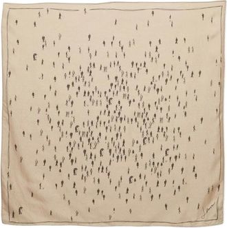 Lanvin Sciarpa con stampa - Toni neutri