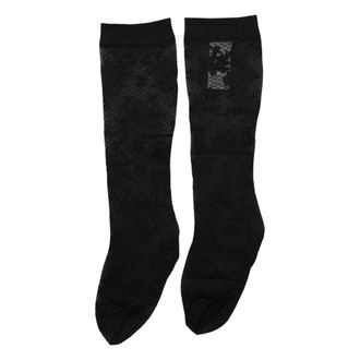 Dolce & Gabbana Accessoires, Dames, Zwart, S, Nylon, Floral Lace Nylon Stretch Stockings