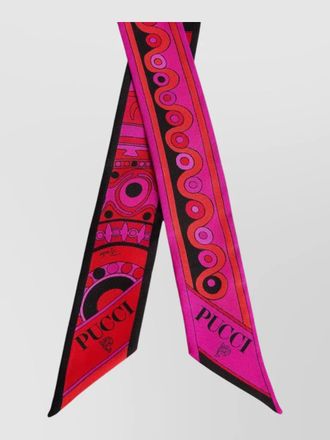 Pucci silk twilleau scarf mixed print design
