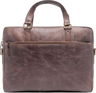 Bolongaro Trevor Mens Real Leather Dieter Crossbody Satchel - Brown - One Size