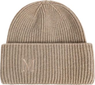 Max Mara Retina Kasjmier Hoed - Dames - Hoeden - Beige - ONE Size - Kasjmier - Accessoires