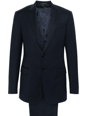 Giorgio Armani Blue Tailored Virgin Wool Suit