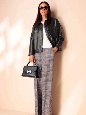 Heine Blusenjacke HEINE, Damen, Gr. 34, schwarz, 95% Polyester, 5% Elasthan, Jacken Blusenjacke