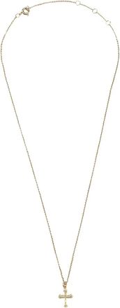 All the Luck in the World ornate cross necklace - women - Gold Plated Brass - One Size