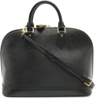 Louis Vuitton Pre-owned Alma Epi 2way Bag - Dames - Vintage Handtas - Zwart - ONE Size - Leer - Vintage