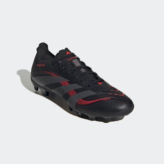 adidas Fussballschuh ADIDAS PERFORMANCE PREDATOR LEAGUE MG, Damen, Gr. 44,5, schwarz (core schwarz, grau four, lucid rot), Synthetik, Schuhe Fussballschuh
