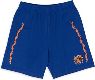 Warren Lotas BAT REAPER MESH PURPLE SHORTS