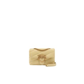 Pinko Pinko, Dames, Tassen, Geel, Maat: ONE Size Leer