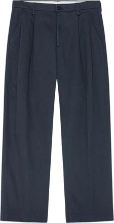 Nn.07 Wide Trousers, male, Blue, Size: W34 Justin Wide-Leg Trousers