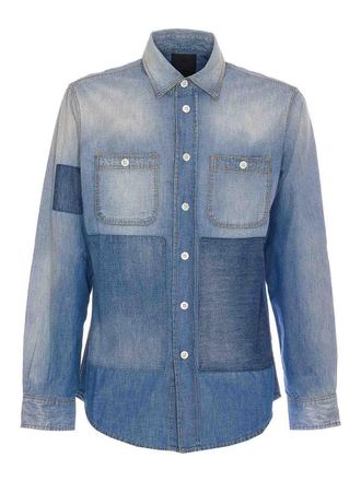 Givenchy Patchwork Denim Shirt