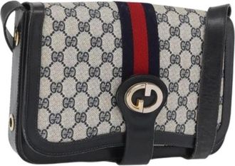 Gucci Pre-owned Cross Body Bags, female, Multicolor, Size: ONE SIZE Pre-owned Vintage PVC GG Canvas Shoulder Bag