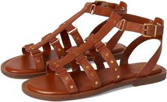 Vince Camuto Claira Gladiator Flat Sandals Womens Sandals Caramello : 6.5 M, Leather