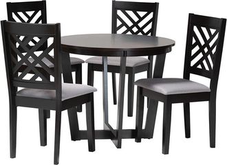 Baxton Studio Alena Modern 5pc Dining Set
