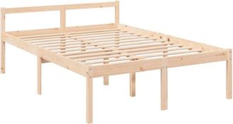 vidaXL Cama Para Personas Mayores Madera Maciza Pino 120x190 Cm Vidaxl