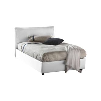 Dmora Dmora - Cama De Plaza Y Media Deusebi, Cama Contenedor Con Revestimiento De Tela, 100% Made In Italy, Apertura Frontal, Adecuado Para Colch&oacute;n Cm 120x1