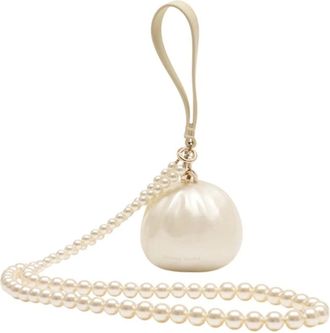 Simone Rocha Clutches, female, Beige, Size: ONE SIZE Pearl Dim Sum Crossbody