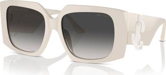 Jimmy Choo London Womens Jc5006U 50088G Sunglasses In White / Gradient Grey