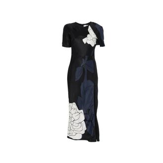 Victoria Beckham Midi Dresses, female, Blue, Size: 2XS Abito blu