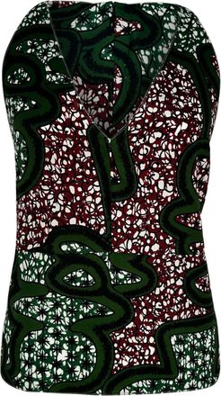 Marni Abstract Design Halter Top in Multicolor Polyester