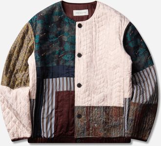 Dries Van Noten Men s Embroidered Patchwork Jacket Multicolor