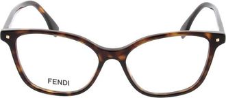 Fendi Optisch Montuur - unisex - Brillen - Bruin - ONE Size - Accessoires