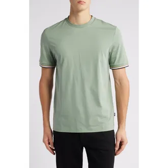 BOSS Thompson Cotton T-Shirt in Light/pastel Green at Nordstrom, Size Xx-Large