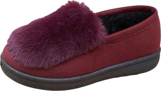 Generic Ladies Winter Ankle Boots Spring Autumn Winter Plus Velvet Warm Platform Shoes Lazy Casual Fashion Comfortable Outer Wear Cotton Shoes Anti Slip Boots