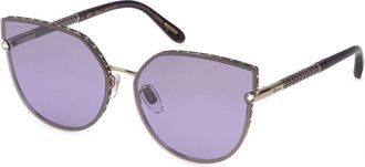 Chopard Violet Mirror Cat Eye Ladies Sunglasses SCHF78S 594X 63